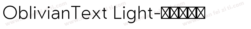 OblivianText Light字体转换